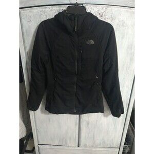 The North Face Hooded Black Zip Up Jacket Black Extra Small